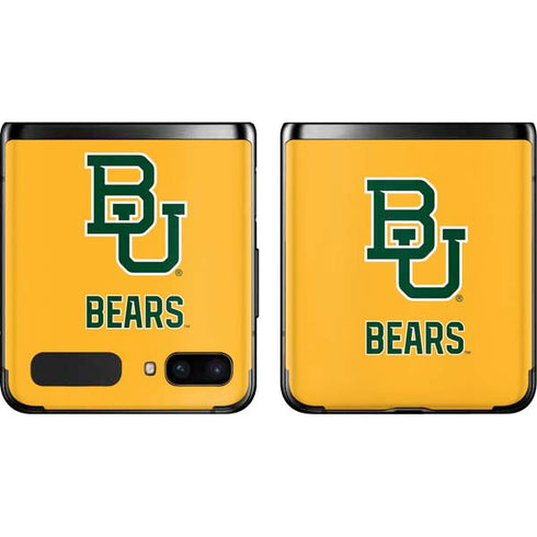 Baylor University BU Yellow Galaxy Z Flip Skin