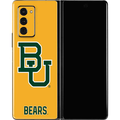 Baylor University BU Yellow Galaxy Z Fold2 5G Skin