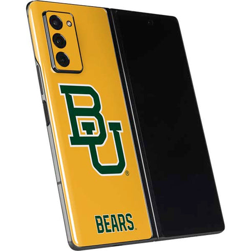 Baylor University BU Yellow Galaxy Z Fold2 5G Skin