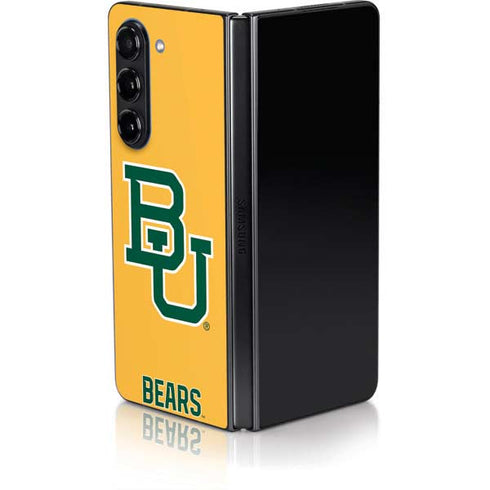 Baylor University BU Yellow Galaxy Z Fold5 5G Skin