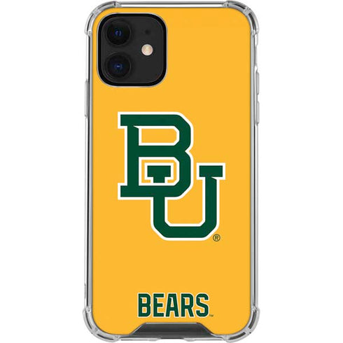 Baylor University BU Yellow iPhone 12 Mini Clear Case