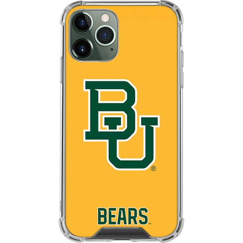 Baylor University BU Yellow iPhone 12 Pro Clear Case