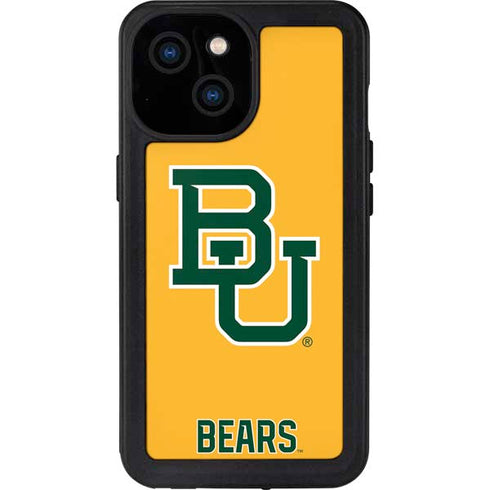 Baylor University BU Yellow iPhone 13 Mini Waterproof Case