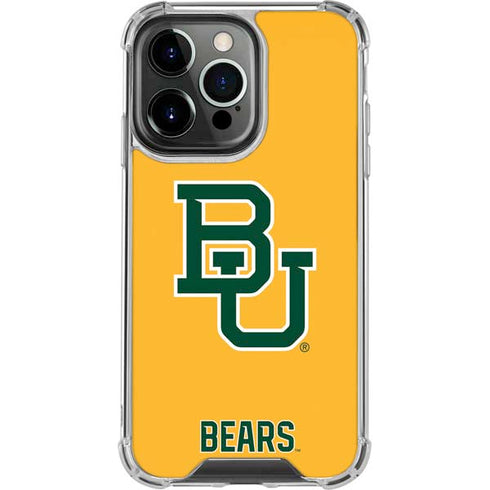 Baylor University BU Yellow iPhone 13 Pro Clear Case