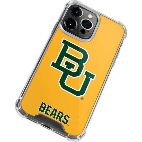 Baylor University BU Yellow iPhone 13 Pro Max Clear Case