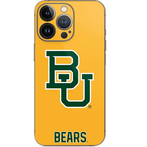 Baylor University BU Yellow iPhone 13 Pro Skin