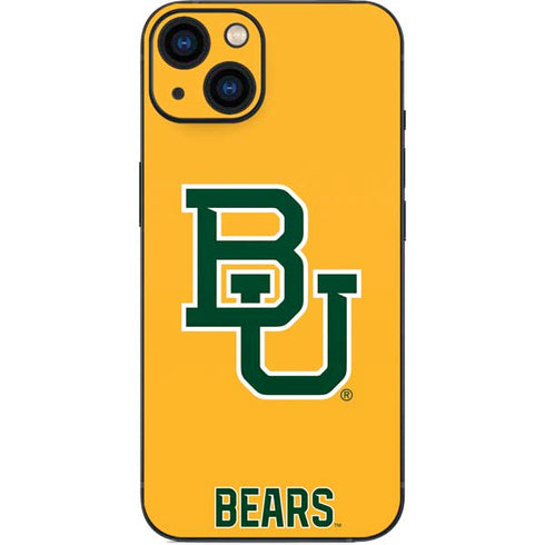 Baylor University BU Yellow iPhone 13 Skin