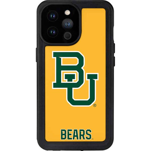 Baylor University BU Yellow iPhone 14 Pro Max Waterproof Case