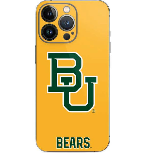 Baylor University BU Yellow iPhone 15 Pro Skin