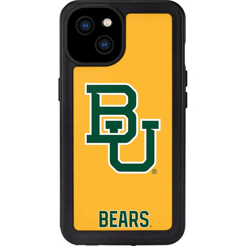 Baylor University BU Yellow iPhone 15 Plus Waterproof Case