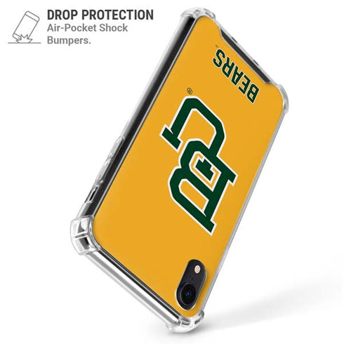 Baylor University BU Yellow iPhone XR Clear Case