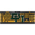 Baylor University BU Yellow K95 RGB PLATINUM Mechanical Gaming Keyboard Skin