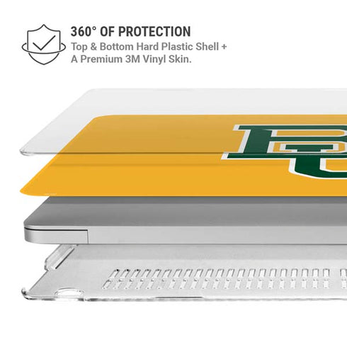 Baylor University BU Yellow MacBook Air 13in M1 (2021) Case plus Skin