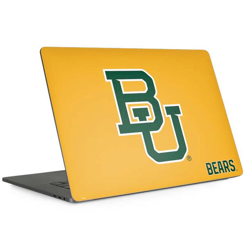 Baylor University BU Yellow Apple MacBook Pro 15-inch Skin
