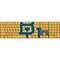 Baylor University BU Yellow Magic Keyboard with Numeric Keypad Skin