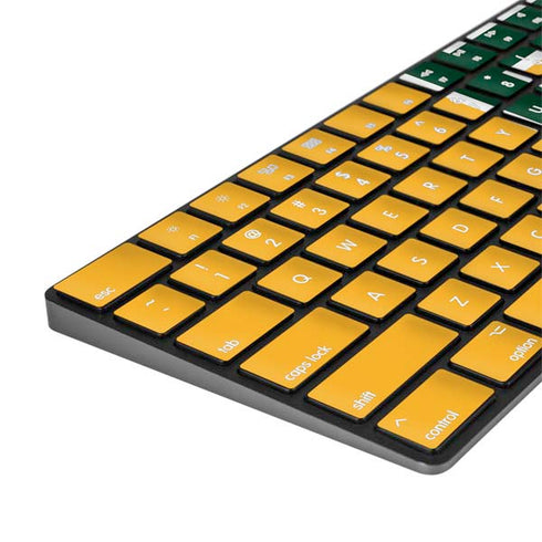 Baylor University BU Yellow Magic Keyboard with Numeric Keypad Skin