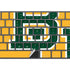 Baylor University BU Yellow Magic Keyboard with Numeric Keypad Skin