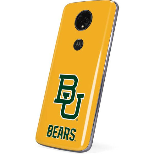Baylor University BU Yellow Moto E5 Plus Skin
