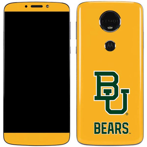 Baylor University BU Yellow Moto E5 Plus Skin