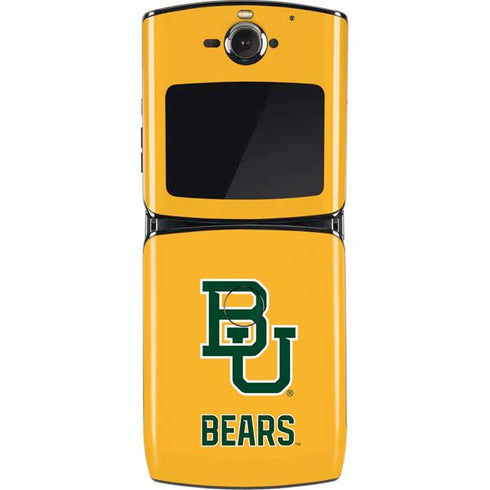 Baylor University BU Yellow Motorola RAZR Skin