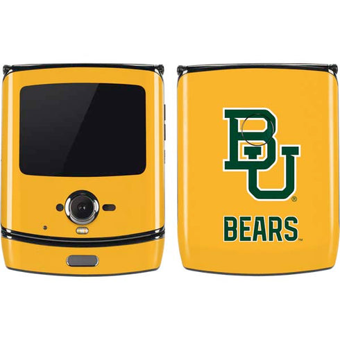 Baylor University BU Yellow Motorola RAZR Skin