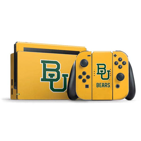 Baylor University BU Yellow Nintendo Switch Bundle Skin
