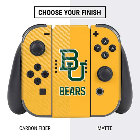 Baylor University BU Yellow Nintendo Switch Bundle Skin