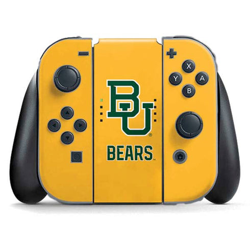 Baylor University BU Yellow Nintendo Switch (2017-2021) Joy-Con Controller Skin