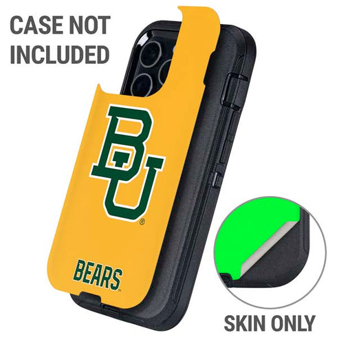 Baylor University BU Yellow Otterbox Defender iPhone Skin