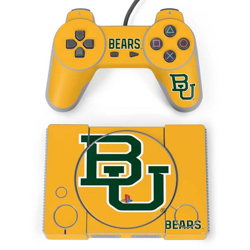 Baylor University BU Yellow PlayStation Classic Bundle Skin