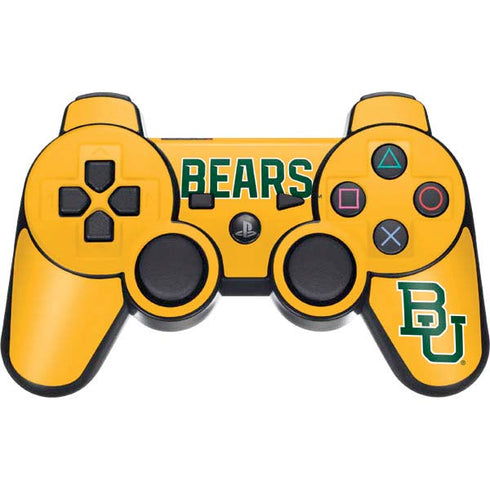 Baylor University BU Yellow PS3 Dual Shock wireless controller Skin
