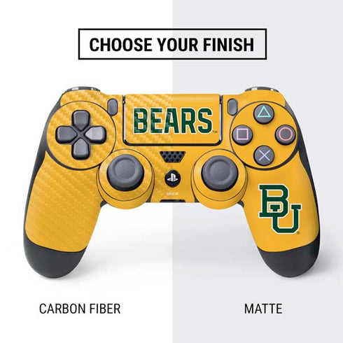 Baylor University BU Yellow PS4 Controller Skin
