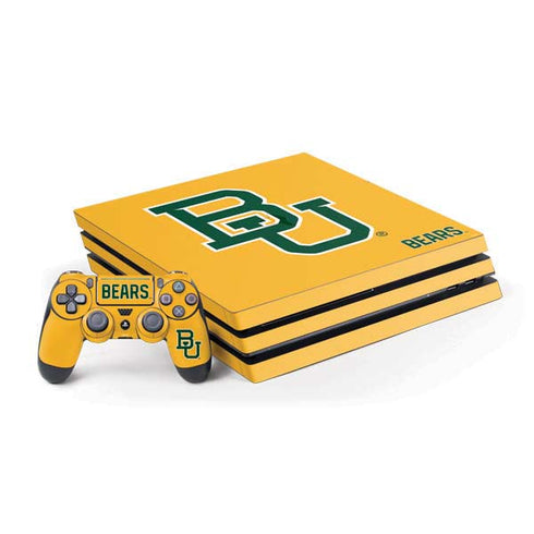 Baylor University BU Yellow PS4 Pro Bundle Skin
