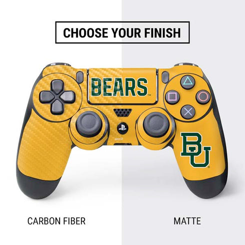 Baylor University BU Yellow PS4 Pro/Slim Controller Skin