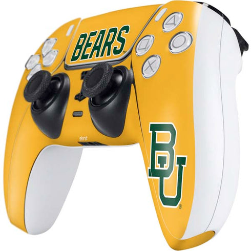 Baylor University BU Yellow PS5 Controller Skin