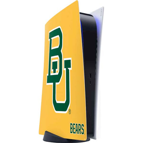Baylor University BU Yellow PS5 Digital Edition Console Skin