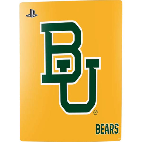 Baylor University BU Yellow PS5 Digital Edition Console Skin
