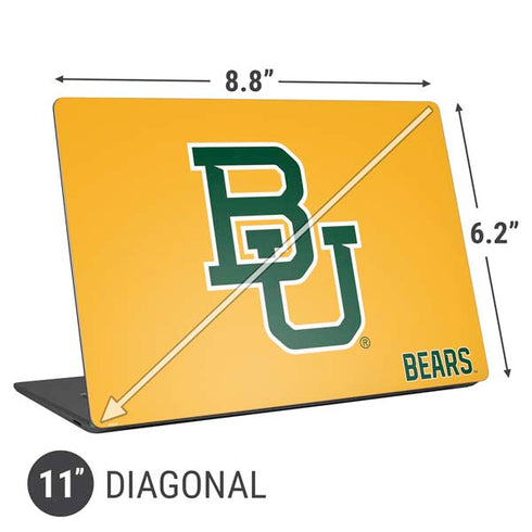 Baylor University BU Yellow Universal Laptop 11in (8.8 x 6.2in) Skin