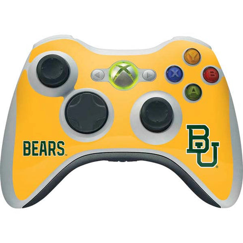 Baylor University BU Yellow Xbox 360 Wireless Controller Skin