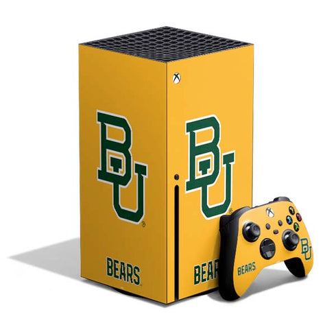 Baylor University BU Yellow Xbox Series X Bundle Skin