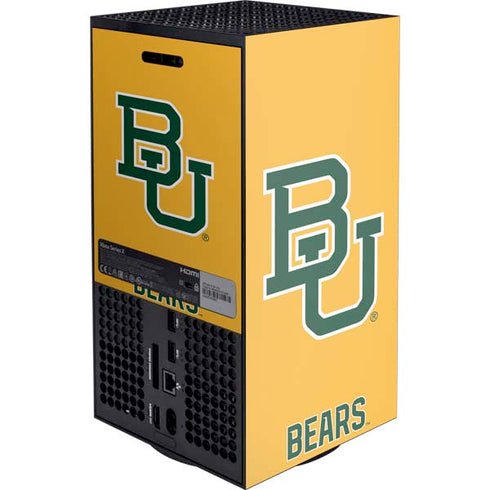 Baylor University BU Yellow Xbox Series X Console Skin