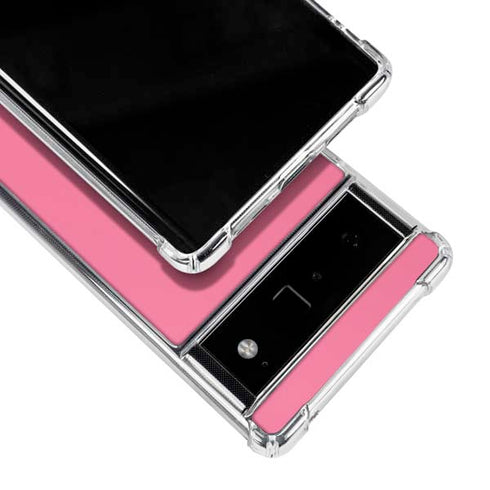 Bubble Gum Pink Google Pixel 6 Clear Case