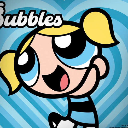 Cartoon Network Powerpuff Girls Bubbles Blue Hearts Dell Alienware Skin