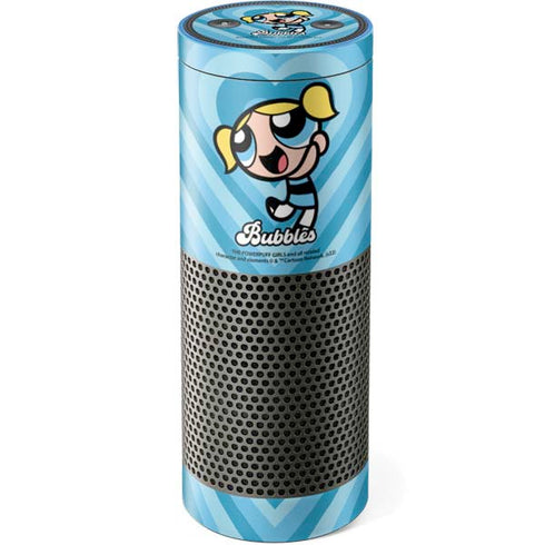 Cartoon Network Powerpuff Girls Bubbles Blue Hearts Amazon Echo Skin
