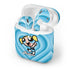 Cartoon Network Powerpuff Girls Bubbles Blue Hearts Apple AirPods 2 Skin