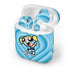 Cartoon Network Powerpuff Girls Bubbles Blue Hearts Apple AirPods Skin