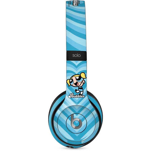 Cartoon Network Powerpuff Girls Bubbles Blue Hearts Beats Solo 2 Wired Skin
