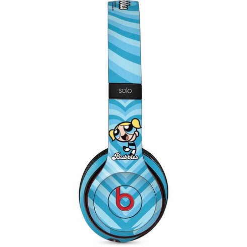 Cartoon Network Powerpuff Girls Bubbles Blue Hearts Beats Solo 2 Wireless Skin