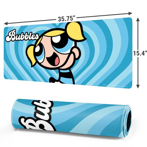 Cartoon Network Powerpuff Girls Bubbles Blue Hearts Gaming Mouse Pad
