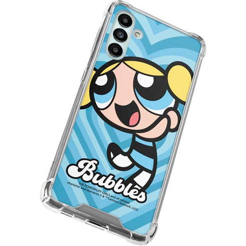 Cartoon Network Powerpuff Girls Bubbles Blue Hearts Galaxy A13 5G Clear Case